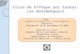 Curso de Enfoque por tareas: Las  WikiWebquest