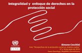Integralidad y  enfoque de derechos en la protección social