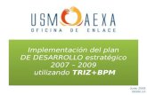 Implementación del plan  DE DESARROLLO estratégico  2007 – 2009  utilizando TRIZ+BPM