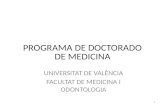 PROGRAMA DE DOCTORADO DE MEDICINA