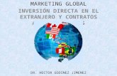 MARKETING GLOBAL INVERSIÓN DIRECTA EN EL EXTRANJERO Y CONTRATOS ADMINISTRATIVOS DR. HECTOR GODINEZ JIMENEZ