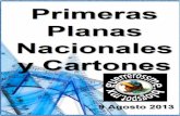 Primeras Planas Nacionales y Cartones 9 Agosto 2013