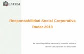 Responsabilidad Social Corporativa - Radar 2010