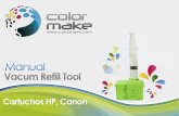 Recarga de Cartuchos Inkjet Color Utilizando el Vacuum Refill Tool