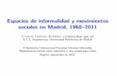 Espacios de informalidad y movimientos sociales en Madrid, 1968-2011.