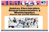 Diálogo 25: Juntas Electorales  Departamentales y Municipales: Hacia un perfil idóneo