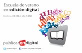 Escuela Verano 2013 Publicar en Digital