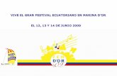 Festival Ecuatoriano en Marina d'Or