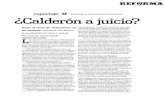¿Calderón a Juicio?