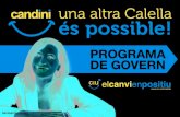 Programa de govern. CIU Calella