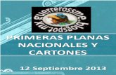 Primeras Planas Nacionales y Cartones 12 Septiembre 2013