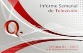 Informe Semanal TV - Semana 01-2013