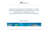 Impacto arancelario de no renovación ATPDEA para Ecuador