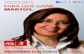 PROGRAMA ELECTORAL DEL PSOE DE MARTOS