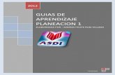 GUIAS DE APRENDIZAJE PLANEACION 1 - ASDI