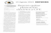 Buscan quitar planeación eléctrica a CFE