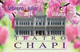 Programación de Teatro Chapí Villena 2014