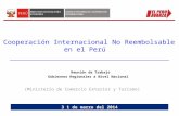 Cooperación internacional no reembolsable en el Perú ppt