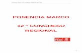Ponencia Marco del 12º Congreso Regional Ordinario del PSM-PSOE