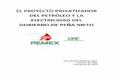 El proyecto privatizador del petróleo y la electricidad del gobierno de Peña Nieto