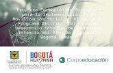 Proyecto formación de formadores cultura Bogotá