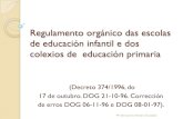 Regulamento organico escolas Galicia