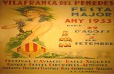 Cartell Carles Munts Festa Major 1933 Vilafranca del Penedès