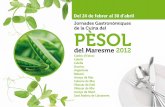 Jornades Gastronòmiques de la Cuina del Pèsol del Maresme 2012