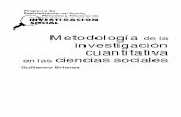 METODOLOGIA CUANTITATIVA PARA CIENCIAS SOCIALES