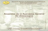 Acuerdos Asamblea General de ANEC XV Aniversario (2010)