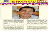 Pan de Casa No. 219- Profesión Perpetua-H. Sixto E. Chalaco