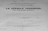 (1871) Reglamento Servicio Interior Escuela Bellas Artes Córdoba
