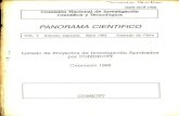PANORAMA CIENTIFICO. LISTADO DE PROYECTOS DE INVESTIGACION APROBADOS POR FONDECYT - CONCURSO 1992