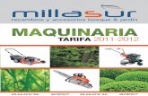 Catalogo de maquinaria 2011 - 2012 para bosque y jardin de Millasur