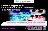USO legal de las Bases de Datos de Clientes 2012