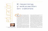 Elearning y educación en valores