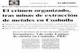El crimen organizado tras minas de extracción de metales en Coahuila
