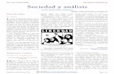Sociedad y análisis - Edición 5