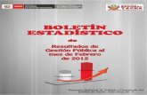Boletín Estadístico de Resultados de Gestión Pública al mes de Febrero de 2012