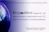 Blogosfera espacio de aprendizaje colaborativo en Ciencias para el Mundo Contemporáneo
