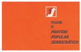 Programa do Partido Popular Democrático - 1974