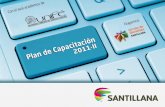 PLAN DE CAPACITACIÓN SANTILLANA 2011 - II (PRIAD)