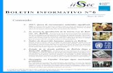 Boletín Informativo N°6 IISEC