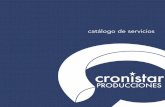 Catálogo de servicios de Cronistar Producciones