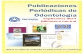 Boletin Tabla de Contenidos Publicaciones Odontoloria Sept 2011