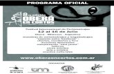 Obera en cortos 2011 - Programa