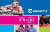 Memoria Anual Banco FIE 2010