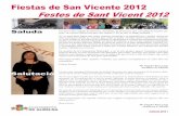 Programa de Fiestas San Vicente 2012