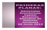 Primeras Planas Nacionales y Cartones 30 Junio 2012