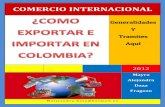 Como exportar e importar en Colombia